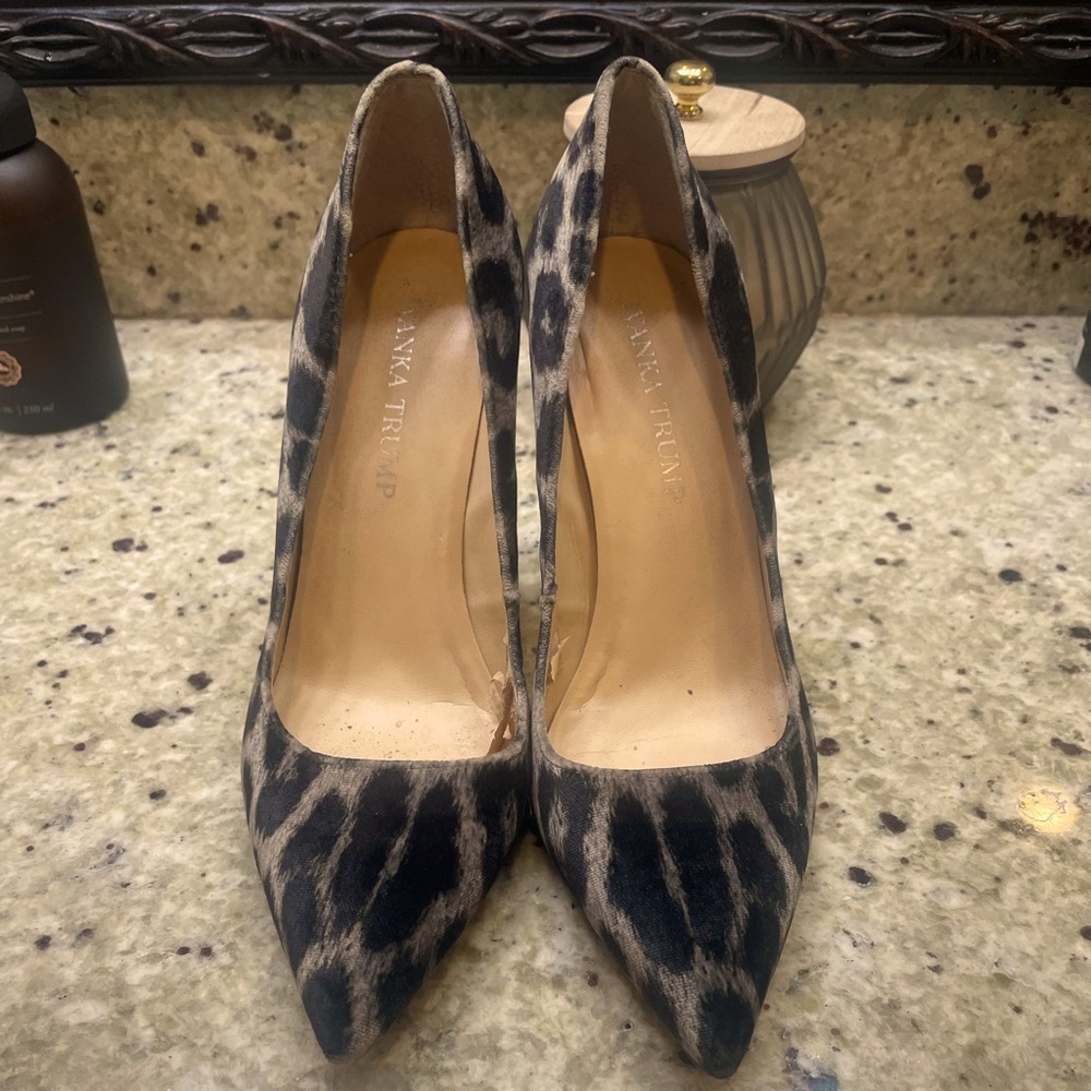 Ivanka Trump Animal Print Heels